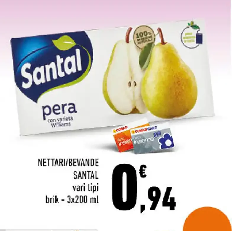 Nettari/bevande Santal pera
