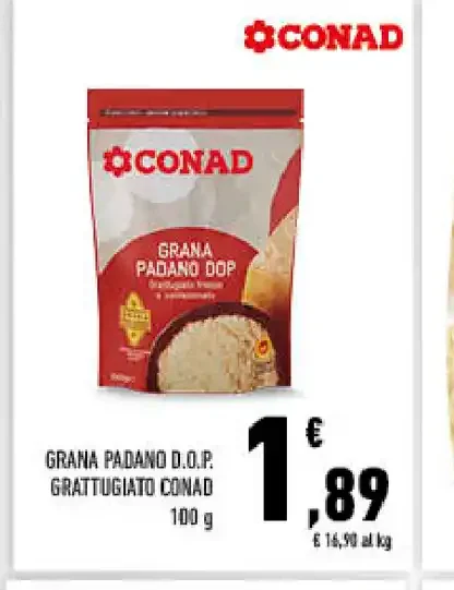 Grana Padano D.O.P. grattugiato Conad