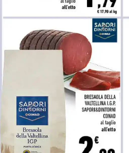 Bresaola della Valtellina I.G.P. Sapori&Dintorni Conad