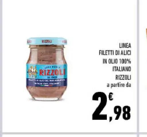 Filetti di alici in olio 100% italiano