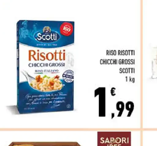 Riso Risotti chicchi grossi Scotti