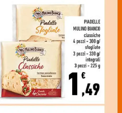 Piadelle Mulino Bianco