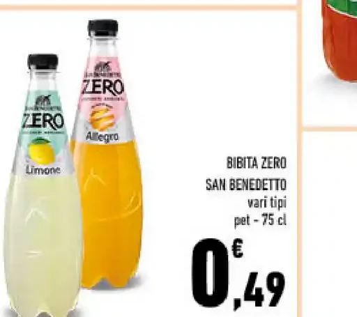 Bibita zero San Benedetto