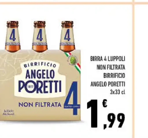 Birra 4 Luppoli non filtrata