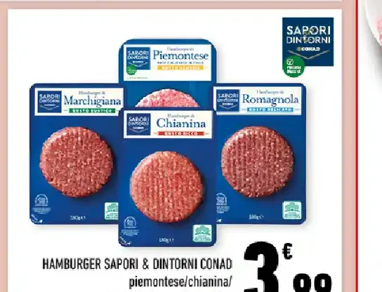 Hamburger Sapori & Dintorni Conad
