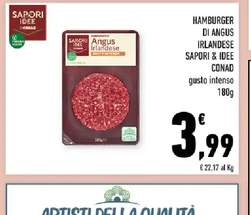 Hamburger di Angus irlandese