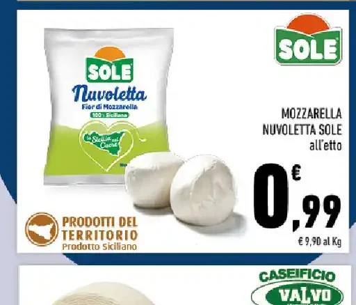 Mozzarella Nuvoletta Sole