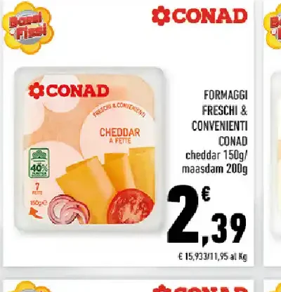 Formaggio cheddar a fette