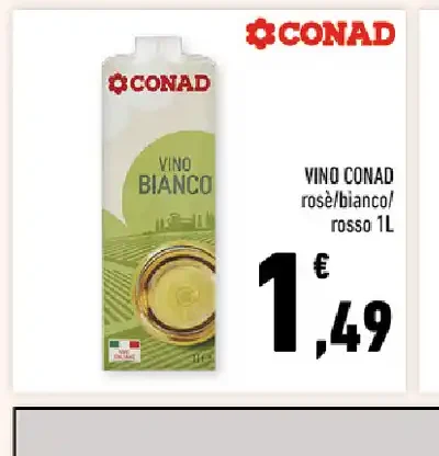 Vino Conad bianco/rosé/rosso