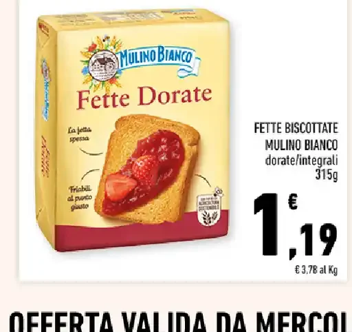 Fette biscottate Mulino Bianco