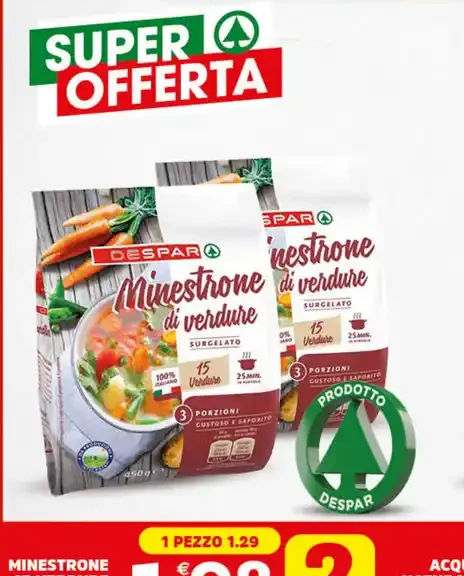 Minestrone 15 verdure Despar 450 g