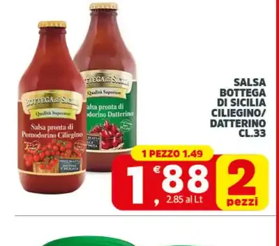 Salsa Bottega di Sicilia Ciliegino/Datterino 33 cl