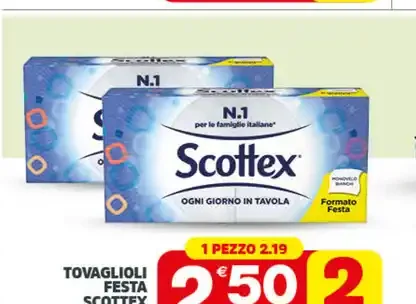 Tovaglioli festa Scottex 1 velo x 120