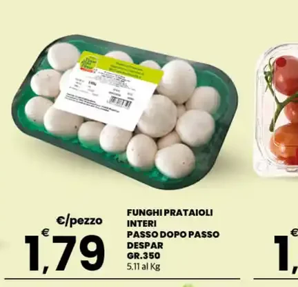 Funghi prataioli interi Despar 350 g