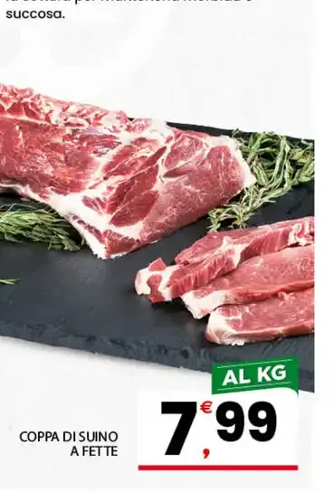 Coppa di suino a fette