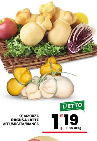 Scamorza ragusana latte affumicata/bianca