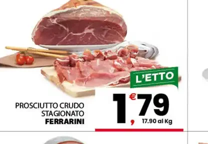 Prosciutto crudo stagionato Ferrarini