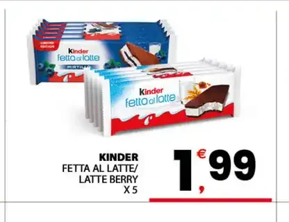 Kinder fetta al latte