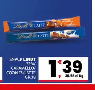Snack Lindt latte/caramello