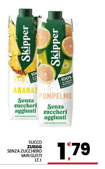 Succo Zuegg senza zucchero