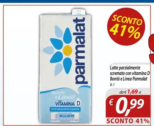 Latte parzialmente scremato Parmalat
