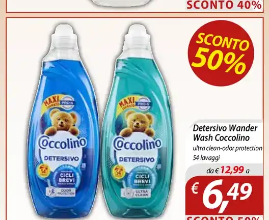 Detersivo lavatrice Coccolino
