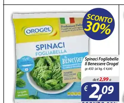Spinaci Fogliabella Orogel