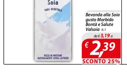 Bevanda alla soia gusto Morbido