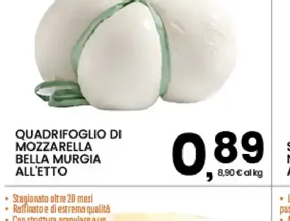 Quadricuorifoglio di mozzarella Bella Murgia