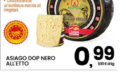 Asiago DOP nero