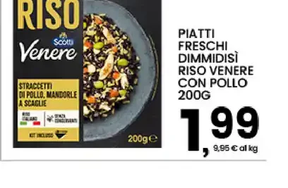 Piatti freschi Dimmidisi riso venere con pollo