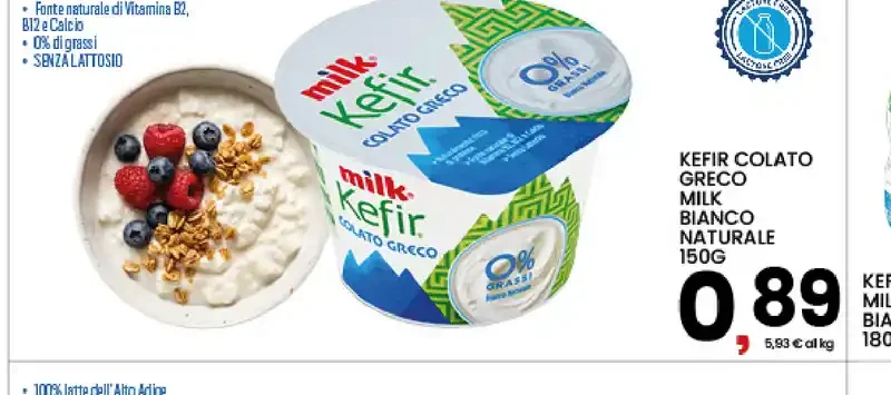 Kefir colato greco milk