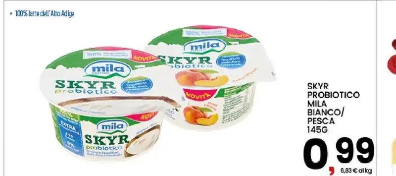 Skyr probiotico Mila