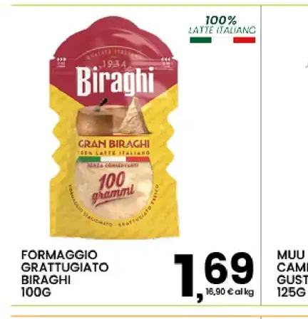 Formaggio grattugiato Biraghi