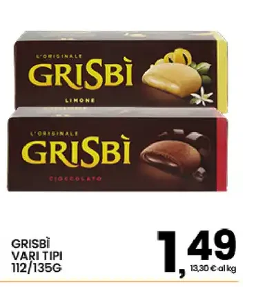 Grisbì vari tipi