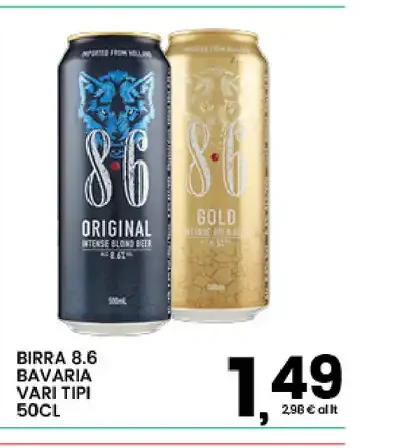 Birra 8.6 Bavaria vari tipi