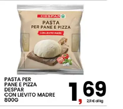 Pasta per pane e pizza Despar con lievito madre