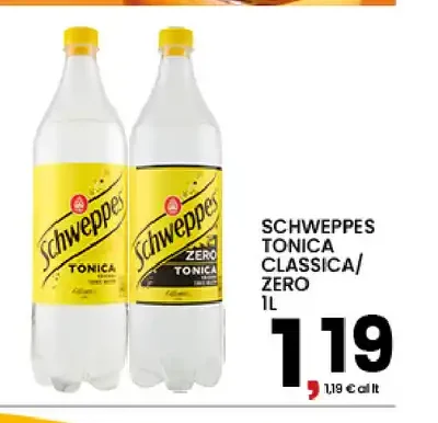 Schweppes tonica classica zero
