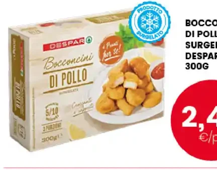 Bocconcini di pollo surgelati