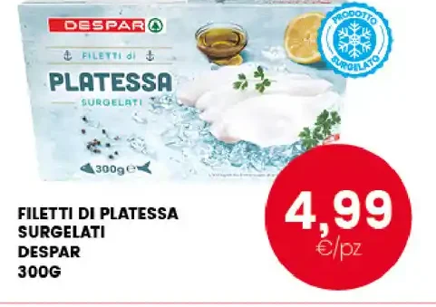 Filetti di platessa surgelati