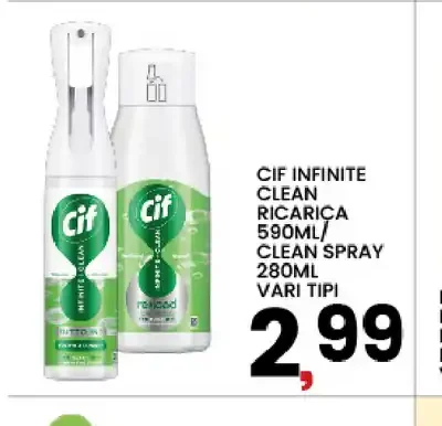 Cif Infinite Clean ricarica e spray