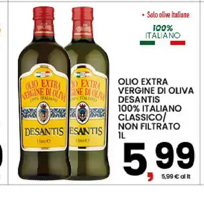 Olio extra vergine di oliva Desantis