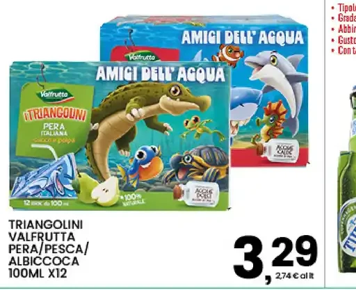 Triangolini Valfrutta pera/pesca/albicocca