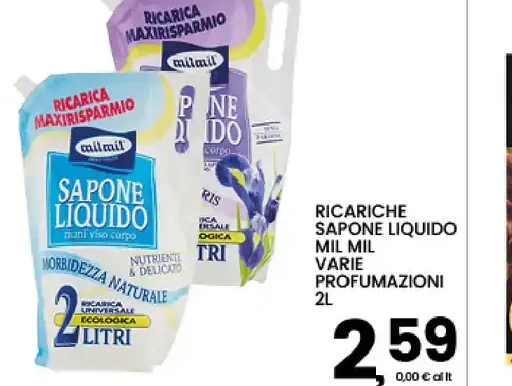 Ricariche sapone liquido Mil Mil