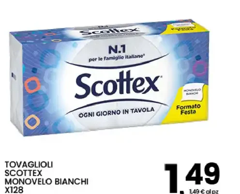 Tovaglioli Scottex Monovelo Bianchi