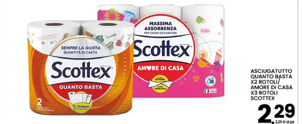 Asciugatutto Scottex Quanto Basta/Amore di Casa
