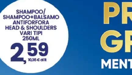 Shampoo Head & Shoulders vari tipi