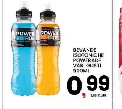 Bevande isotoniche Powerade vari gusti