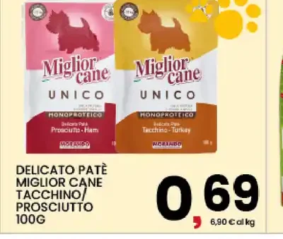 Delicato paté Miglior Cane tacchino/prosciutto