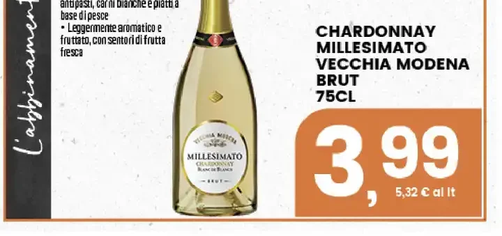 Chardonnay millesimato brut Vecchia Modena